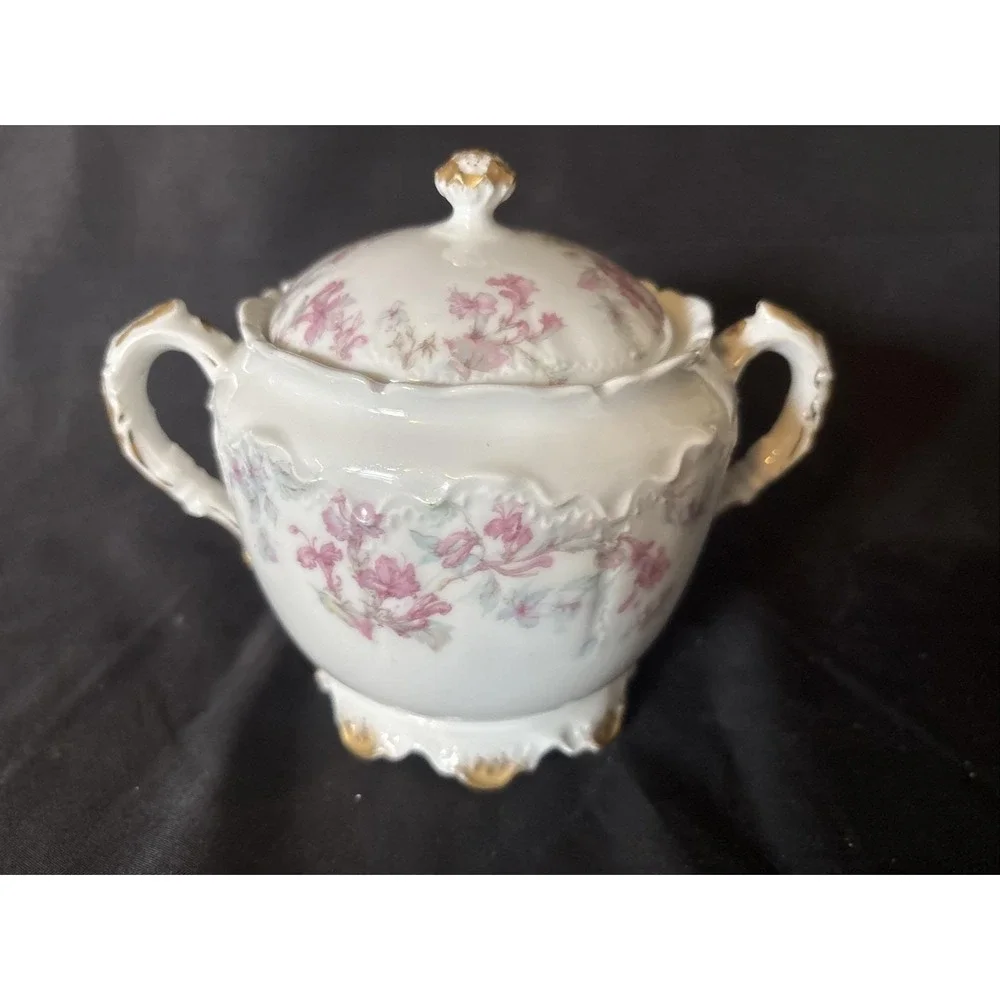 Theodore Haviland Limoges France Large Covered Sugar Bowl